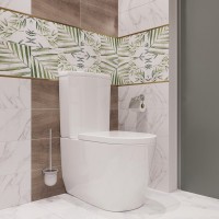 Унитаз-компакт напольный STWORKI Мосс HDC527P с микролифтом