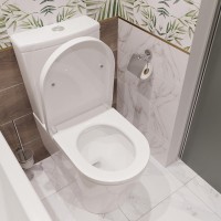 Унитаз-компакт напольный STWORKI Мосс HDC527P с микролифтом