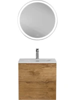Мебель для ванной комнаты BelBagno Etna 39 50 rovere nature, раковина BB-8099-3-50