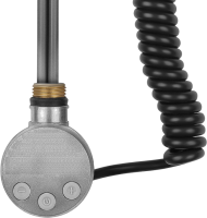 Полотенцесушитель электрический Secado Агата 1 К 100x50 см, подключение справа, графит, лесенка