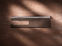 Держатель туалетной бумаги Keuco Edition 90 19173018000 дымчатое стекло, с полкой для телефона