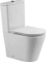 Унитаз-компакт напольный BelBagno Flay-r BB2149CP-TOR безободковый, крышка BB870SC с микролифтом, бачок BB2149T
