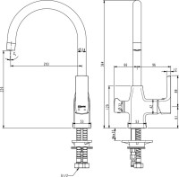 Смеситель для кухни Lemark Ursus LM7261BLR