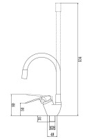 Смеситель для кухни Fmark FM4104-02 с гибким изливом, хром Смеситель для кухни Fmark FM4104-02 с гибким изливом, хром