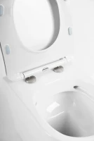 Унитаз приставной напольный BelBagno Marino BB105CBR безободковый, крышка BB2034SC с микролифтом