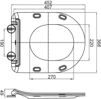 Унитаз приставной напольный BelBagno Marino BB105CBR безободковый, крышка BB2034SC с микролифтом