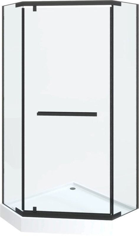 Душевой уголок Ceruttispa ZP91B 90x90, профиль черный