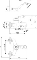 Смеситель для ванны с душем Migliore Ermitage 18627 золото