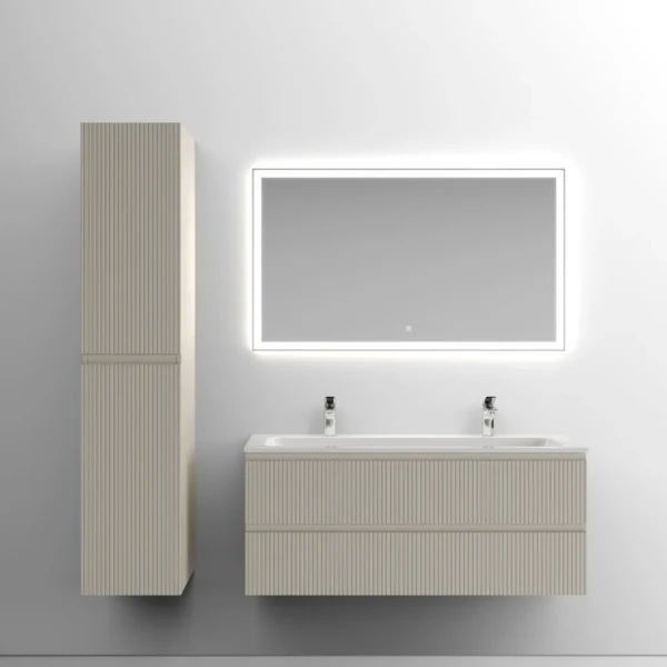 Мебель для ванной комнаты Sancos Snob T 120 см, beige soft, раковина CN7016