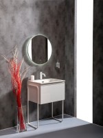 Тумба с раковиной Armadi Art Vallessi 60 белый глянец