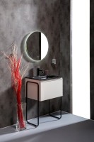 Тумба с раковиной Armadi Art Vallessi 60 белый глянец