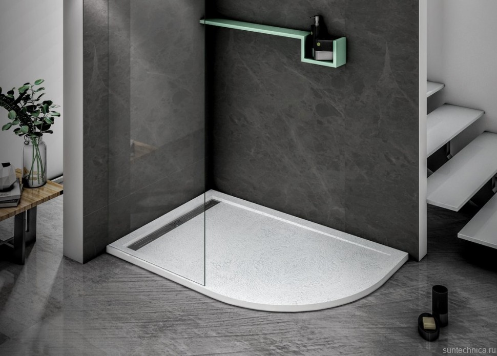 Поддон для душа Cezares Tray TRAY-AS-RH-120/90-550-30-W-L R120х90 L (уценка: выставочный экземпляр, нет упаковки)
