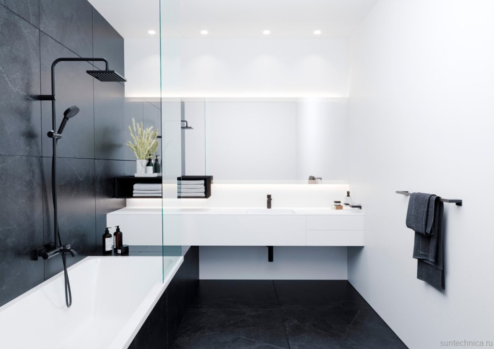 Смеситель для раковины Hansgrohe Vernis Shape 71561670 черный