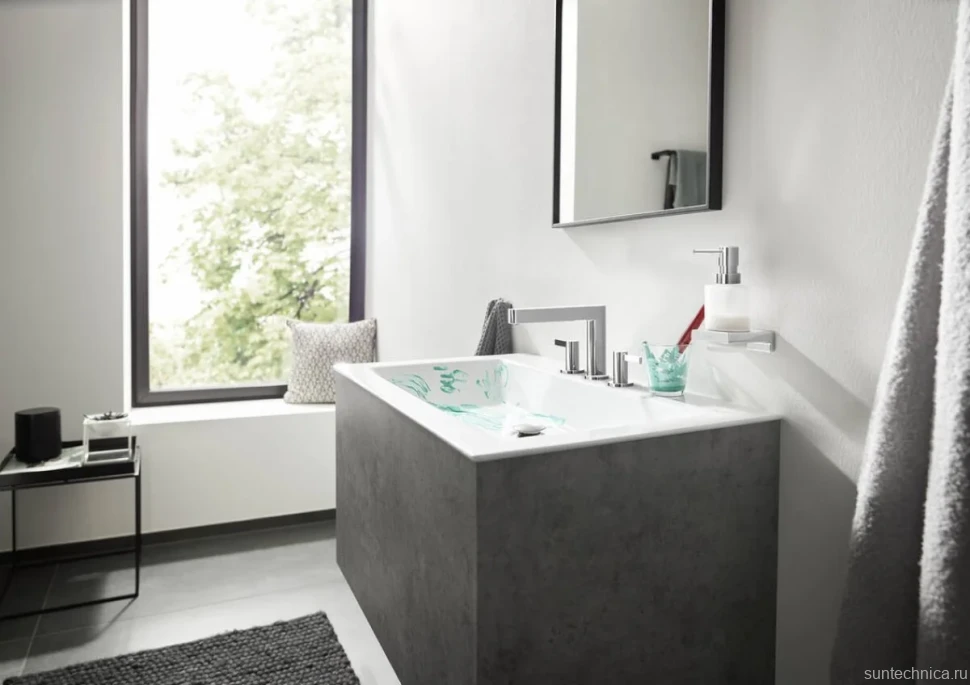 Набор Дозатор Hansgrohe AddStoris 41745000 хром + Стакан 41749000 хром