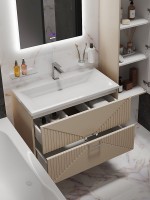 Тумба с раковиной Grossman Луксор 60 матовая бежевая