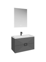 Мебель для ванной комнаты Grossman Луксор 80 матовый графит Мебель для ванной комнаты Grossman Луксор 80 матовый графит