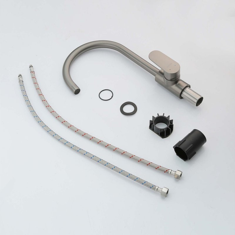 Смеситель для кухни AQUATEK Ника AQ1882BGM оружейная сталь