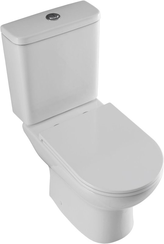 Унитаз-компакт напольный Aquanet Ray-C 326011 безободковый, бачок 326012
