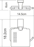 Держатель туалетной бумаги Wasserkraft Abens K-3225