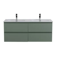 Тумба под раковину без столешницы BelBagno Kraft 120 подвесная, матовая еловая, для двоих