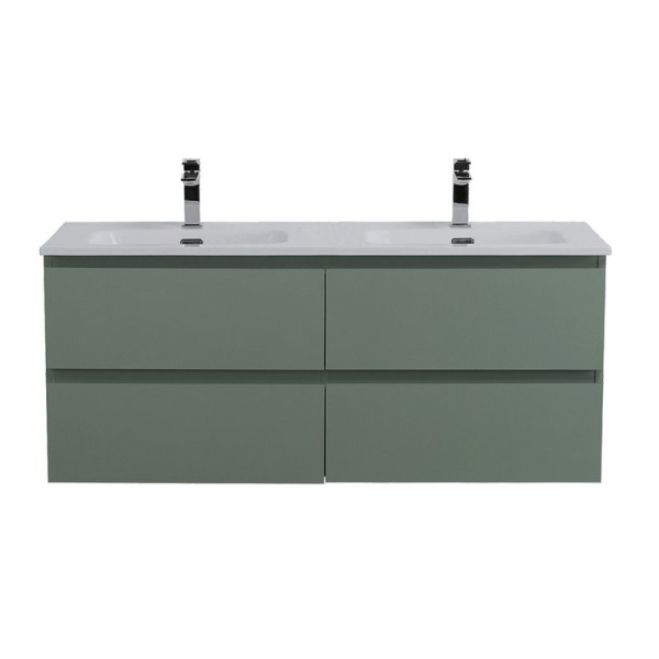 Тумба под раковину без столешницы BelBagno Kraft 120 подвесная, матовая еловая, для двоих