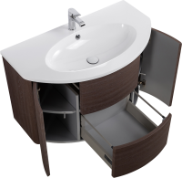 Мебель для ванной комнаты Cezares Eden 91 rovere scuro soft, раковина 50177