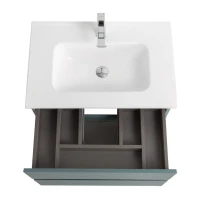 Тумба с раковиной BelBagno Kraft 39 70 подвесная, матовая голубая, раковина bb700/390etl