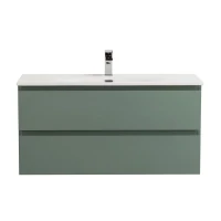 Тумба с раковиной BelBagno Kraft 100 подвесная, матовая еловая, раковина bb-8099-100