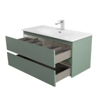Тумба с раковиной BelBagno Kraft 100 подвесная, матовая еловая, раковина bb-8099-100