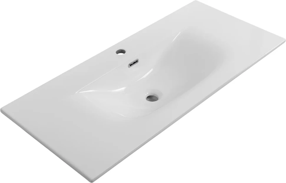 Тумба с раковиной BelBagno Kraft 100 подвесная, матовая еловая, раковина bb-8099-100