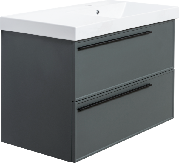 Тумба под раковину La Fenice Elba Twin 90 серая