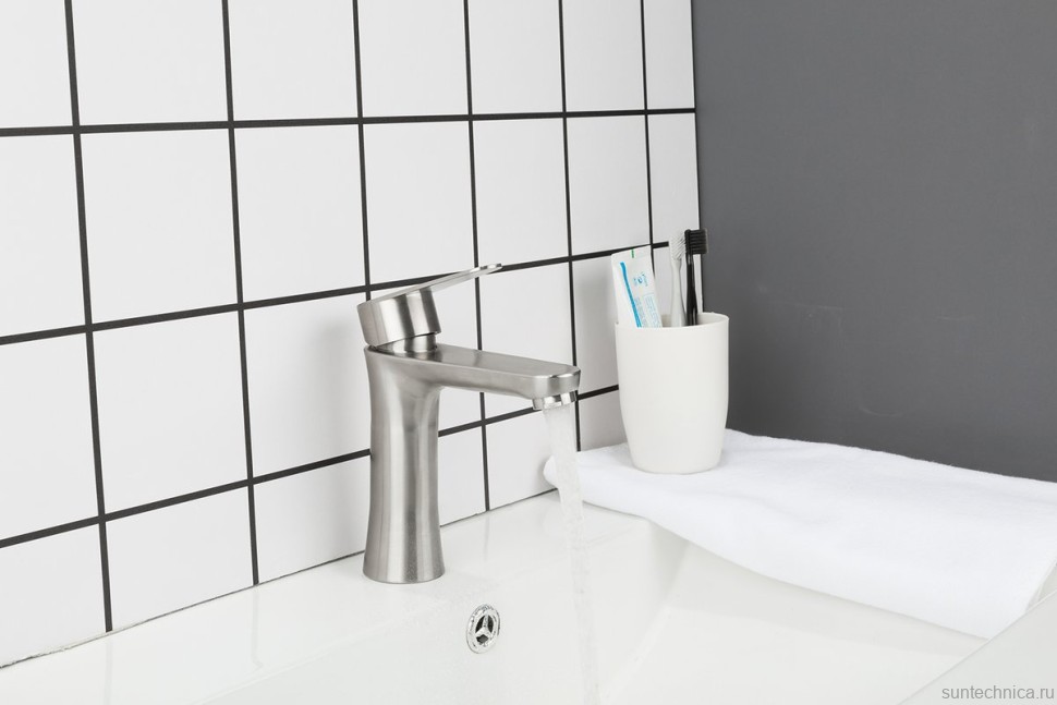 Смеситель для раковины Frap H48 F1048 сатин