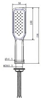 Напольный смеситель для ванны с душем Boheme Venturo 379-SGM