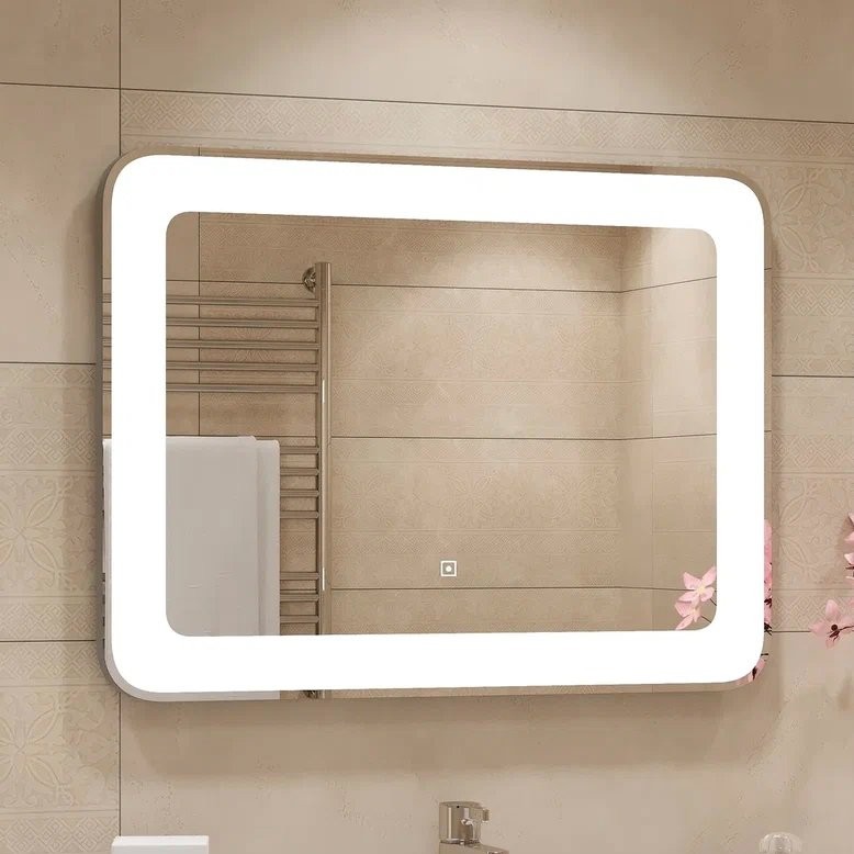 Зеркало CONTINENT Velvette 90х70 с подсветкой