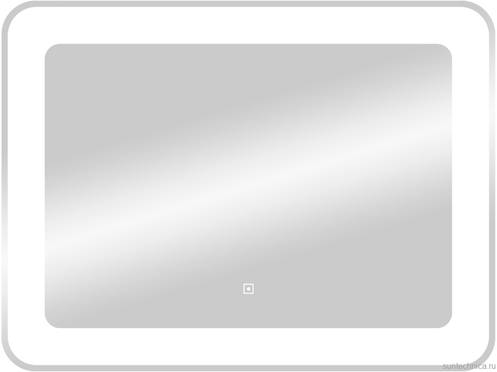 Зеркало CONTINENT Velvette 90х70 с подсветкой