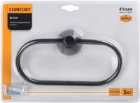 Полотенцедержатель Fixsen Comfort Black FX-86011 кольцо, черный