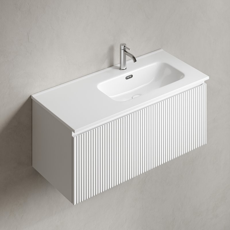 Тумба с раковиной Sancos Snob R 1.0 100 R bianco