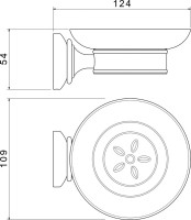 Мыльница AQUATEK Классик AQ4503CR хром