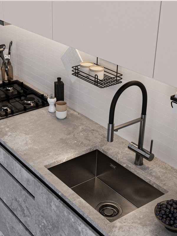 Мойка кухонная Emar PVD EMB-123 PVD Nano Dark