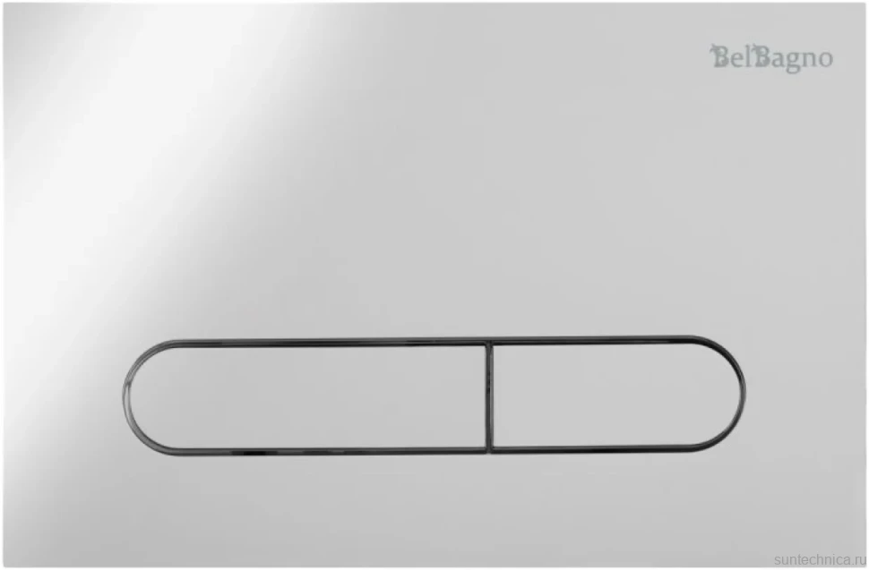 Комплект Унитаз подвесной BelBagno Onda BB066CHR безободковый, крышка BB870SC, инсталляция BB002-80 с кнопкой BB005-PR-CHROME
