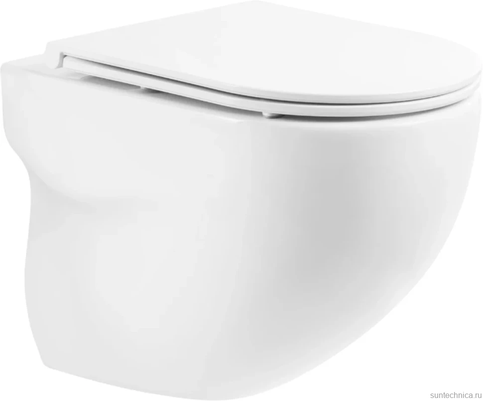 Комплект Унитаз подвесной BelBagno Onda BB066CHR безободковый, крышка BB870SC, инсталляция BB002-80 с кнопкой BB005-PR-CHROME