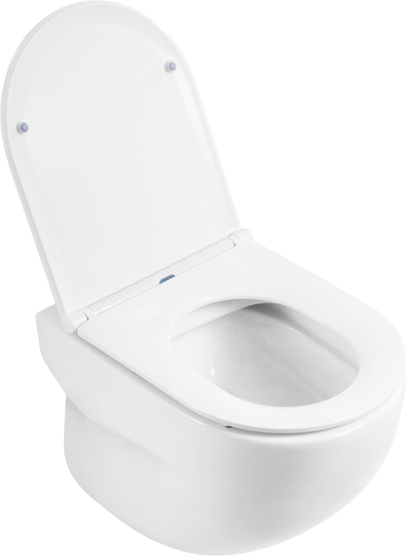 Комплект Унитаз подвесной BelBagno Onda BB066CHR безободковый, крышка BB870SC, инсталляция BB002-80 с кнопкой BB005-PR-CHROME