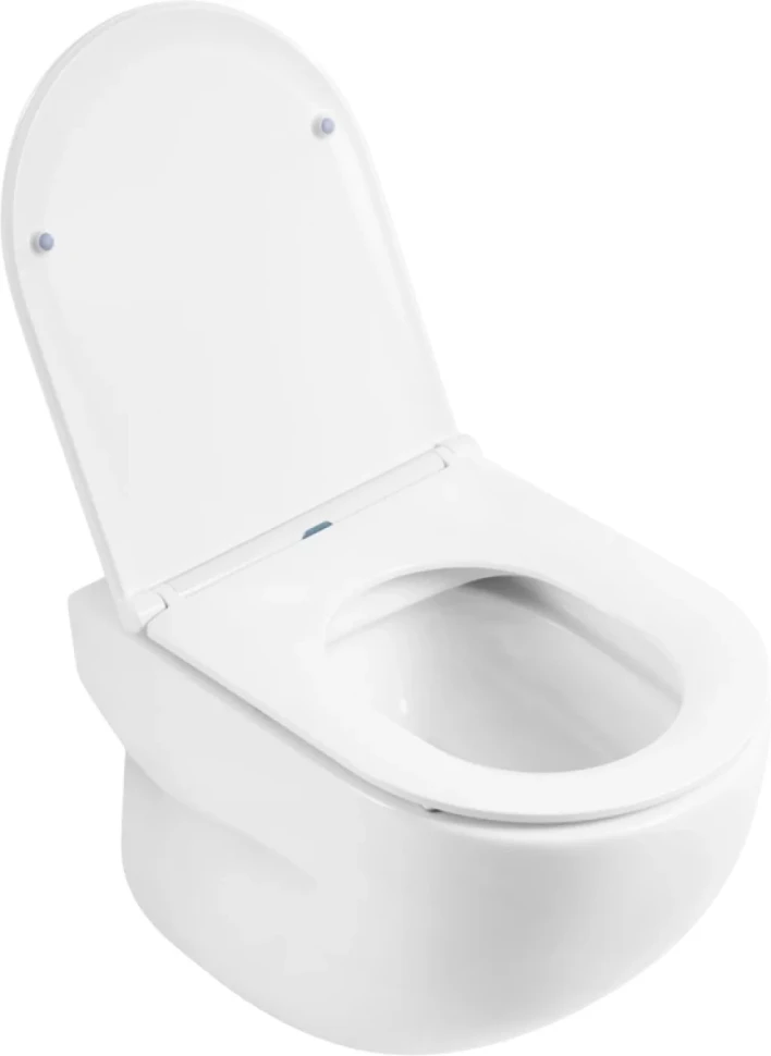 Комплект Унитаз подвесной BelBagno Onda BB066CHR безободковый, крышка BB870SC, инсталляция BB002-80 с кнопкой BB005-PR-CHROME