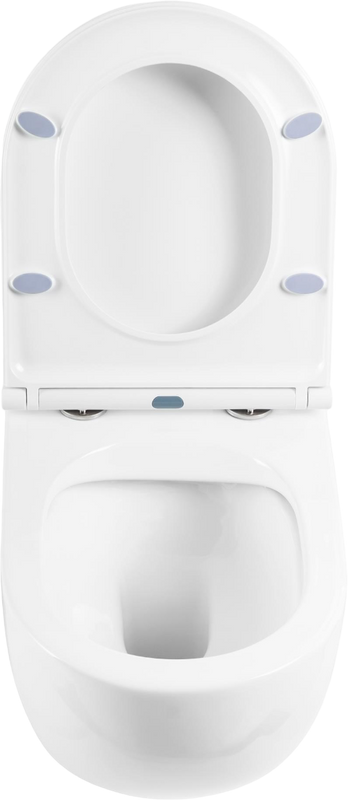 Комплект Унитаз подвесной BelBagno Onda BB066CHR безободковый, крышка BB870SC, инсталляция BB002-80 с кнопкой BB005-PR-CHROME