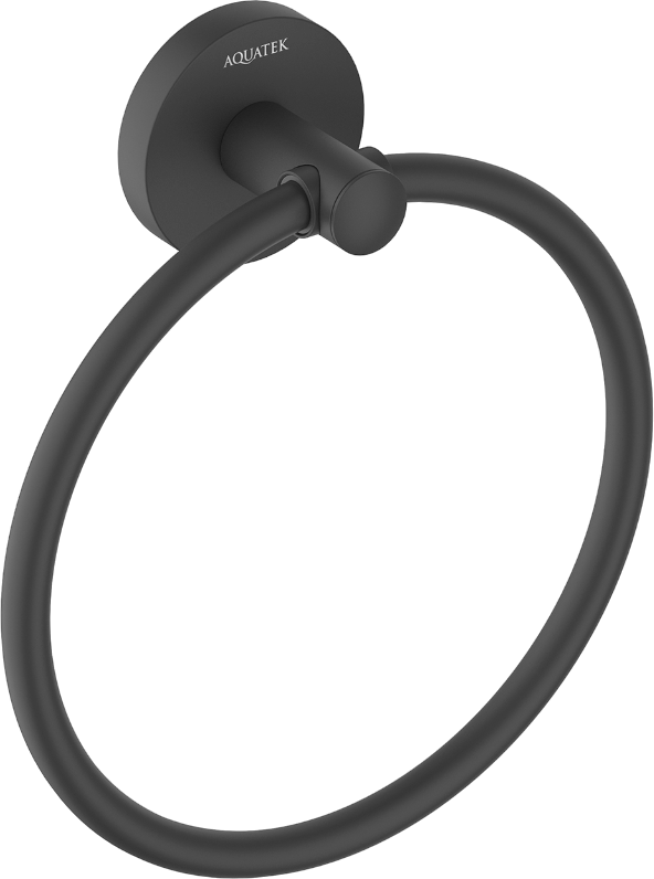 Полотенцедержатель AQUATEK Оберон AQ4212MB матовый черный