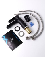 Смеситель для раковины Fashun A1082-7 черный, хром