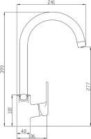 Смеситель для кухни Steel Hammer SH 901 CR