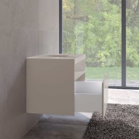 Мебель для ванной комнаты Keuco Stageline 32865 80 см, с подсветкой, розеткой и точкой зарядки USB и USB-C, кашемир
