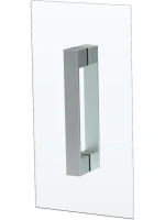 Душевая дверь в нишу Vegas Glass EP Novo h2000 65 07 01 профиль матовый хром, стекло прозрачное