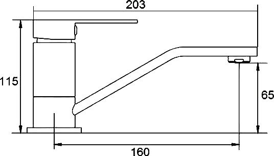 Смеситель для кухни D-lin D151368 хром